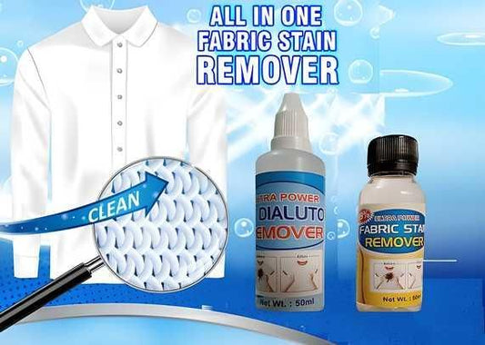 All-in-One Fabric Stain Remover 100ml – Powerful Laundry Stain Remover for Clothes (Pack of 2 × 50ml)